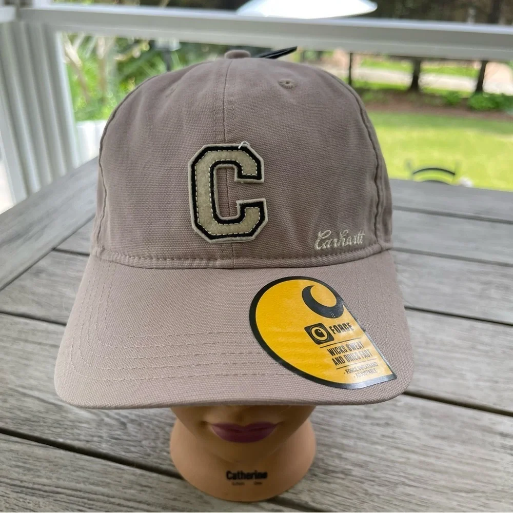 Carhartt Canvas Light Stone C Patch Cap Hat NWT